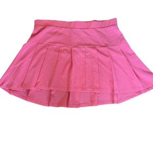 TORRID BARBIECORE CORAL BOX PLEAT SKIRT HI/ LOW SIZE 24 Excellent Pre-Owned Cond